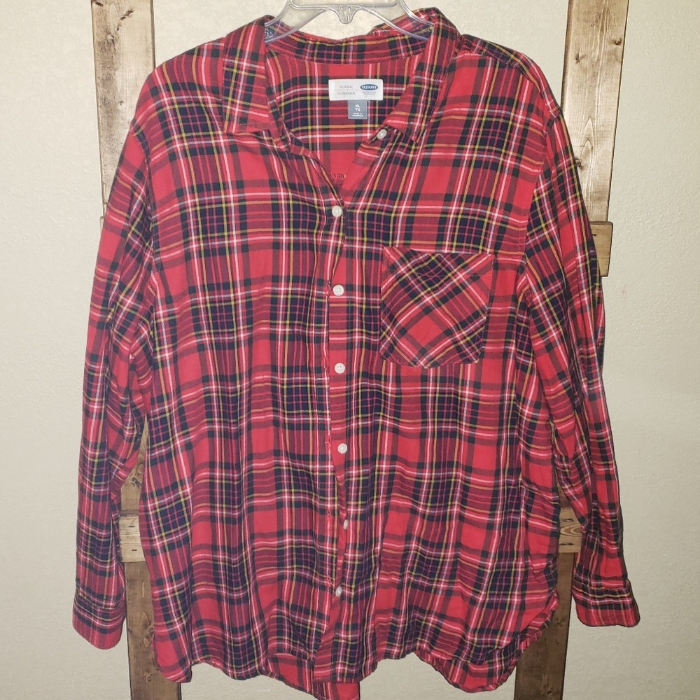 Button down flannel shirt